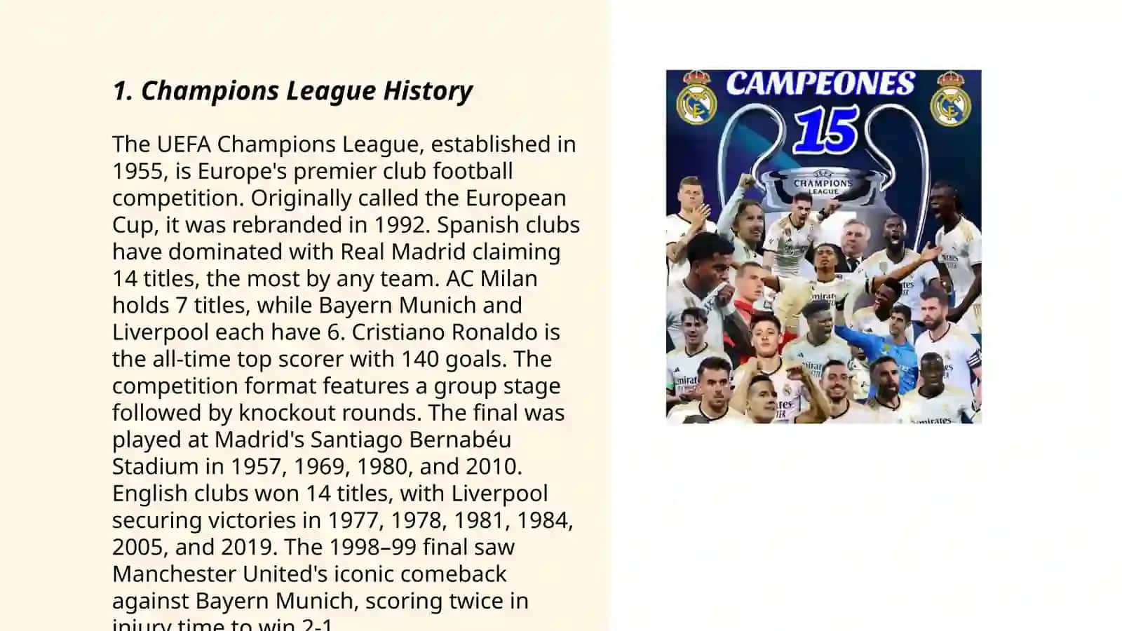 Champions League History 3