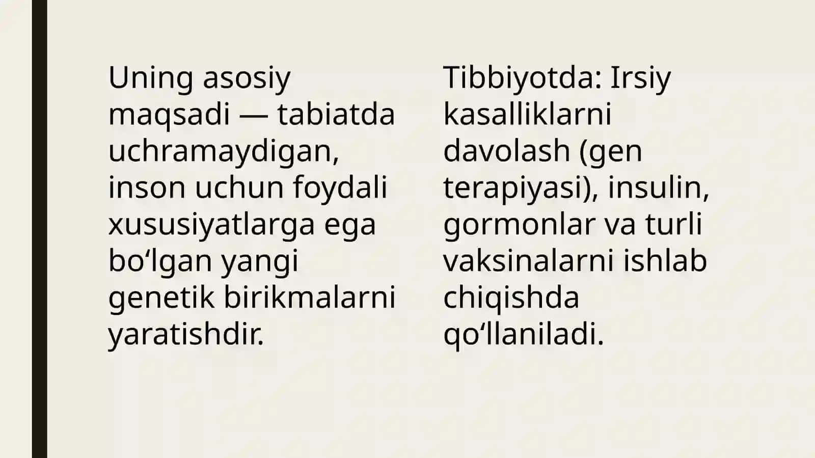 Gen injeneriyasi va nasliynuqsonlar 3