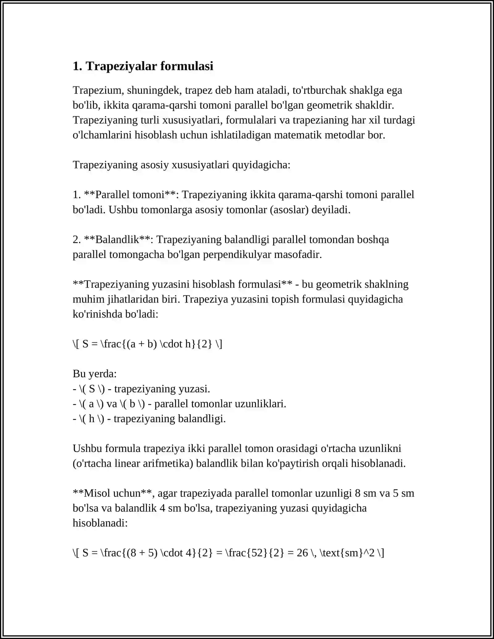 ANIQ INTEGRALNI TAQRIBIY HISOBLASH FORMULALARI 3