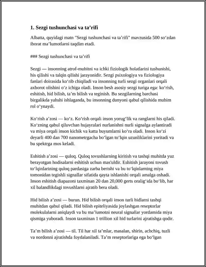 SEZGILAR HAQIDA UMUMIY TUSHUNCHA 3