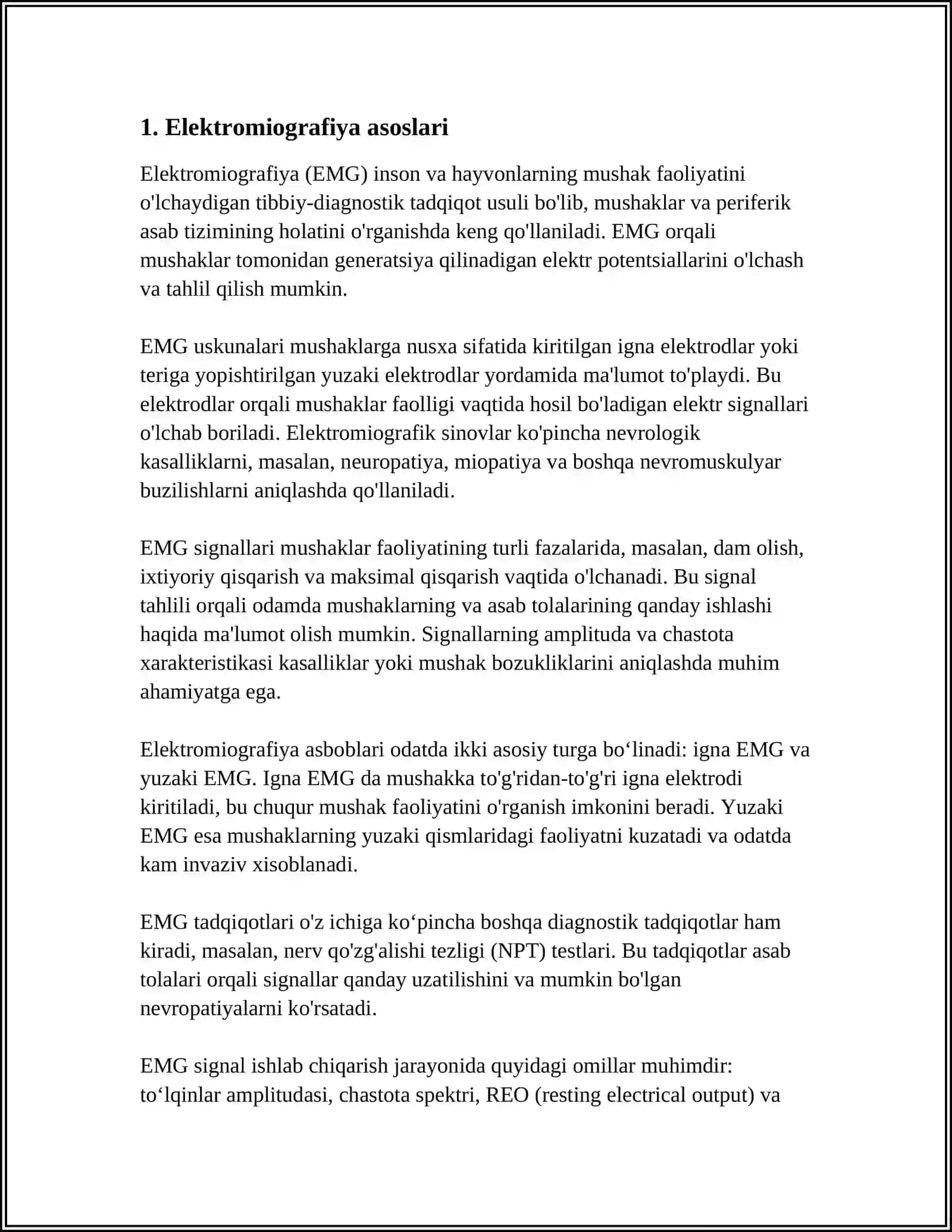 EMG VA MUSHAKLARNING BIOELEKTRIK FAOLLIGI 3