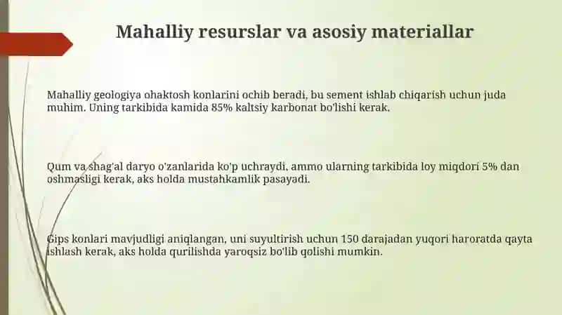 Hududdagi ul qurilishi materiallarini izlash 3