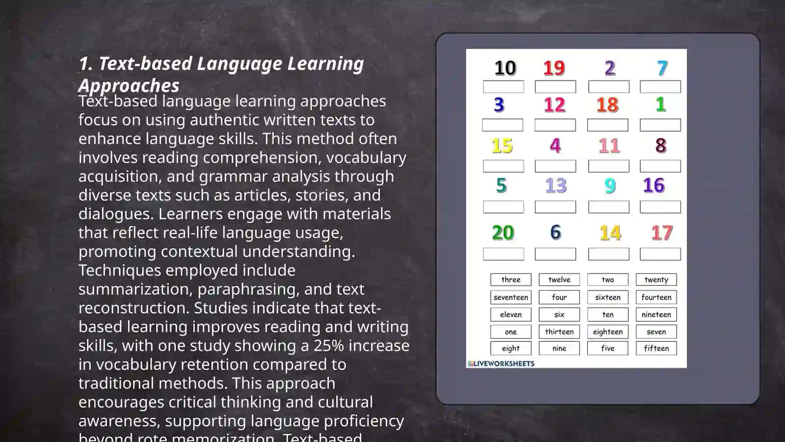 Using texts,audio,video, and others resources in English language teaching and assessment 3