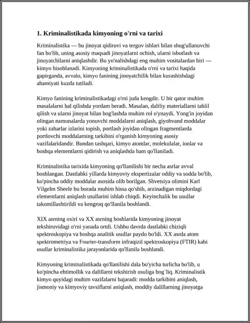 KRIMINALISTIKADA KIMYONING ÕRNI 3