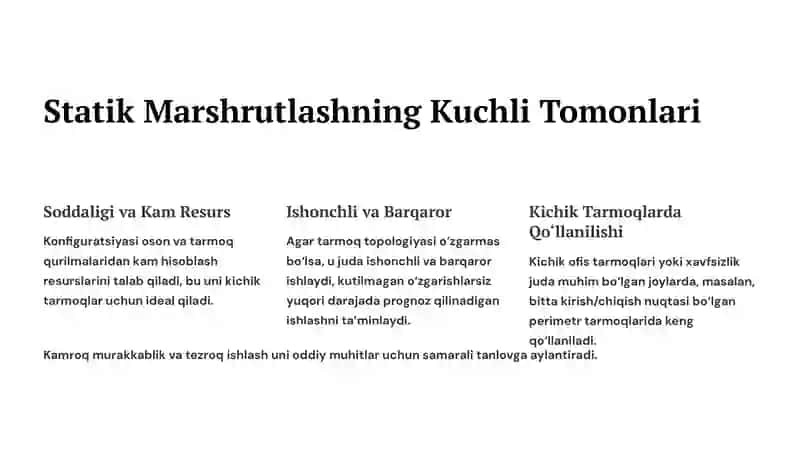 Statik va Dinamik Marshrutlash Algoritmlarining Afzalliklarini Taqqoslash 3