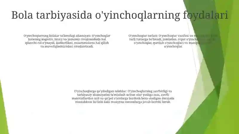 Bola Tarbiyasida OʻYinchoqning Ahamiyati 3