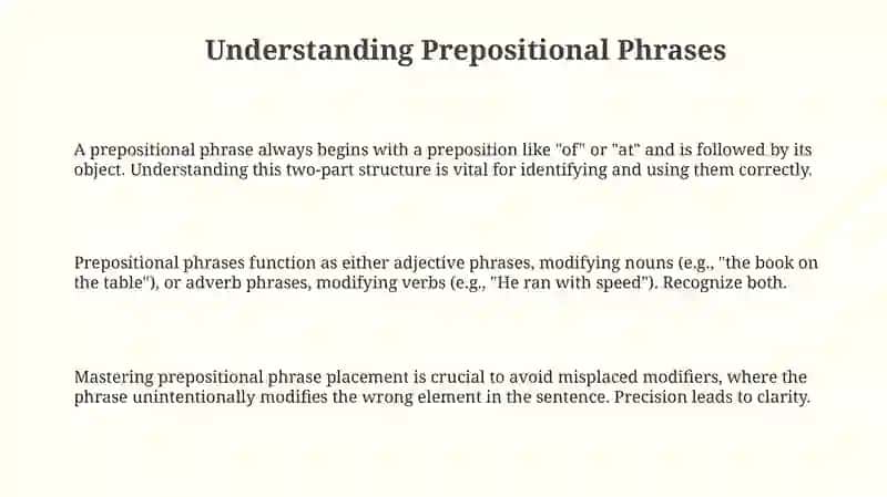 Prepositional Phrases 3