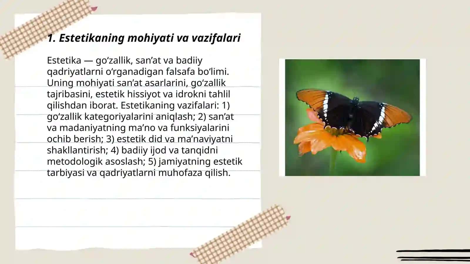 Fundamental falsafa:Estetika 3