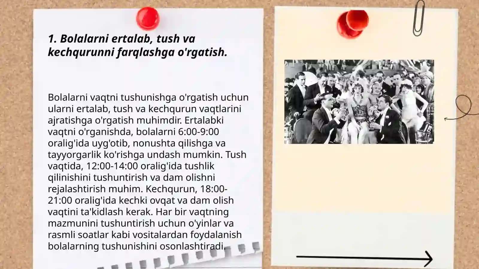 Vaqtni chamalashga o'rgatish 3