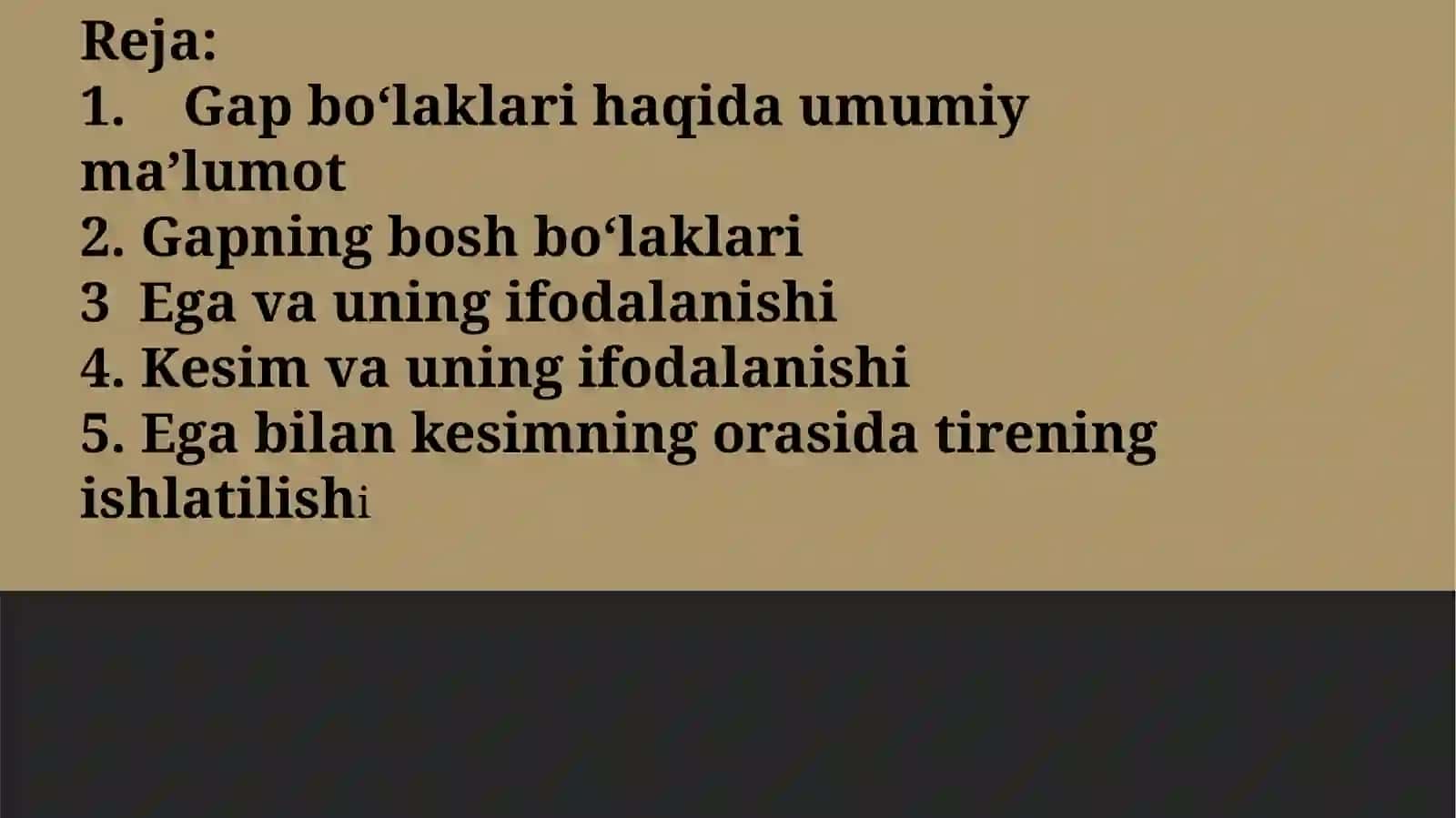 GAP BO‘LAKLARI 3