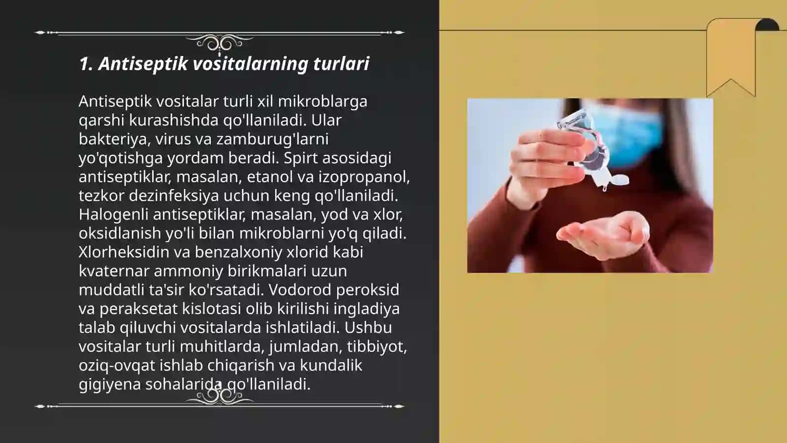 Antiseptik va Dezinfeksiya vositalari 3
