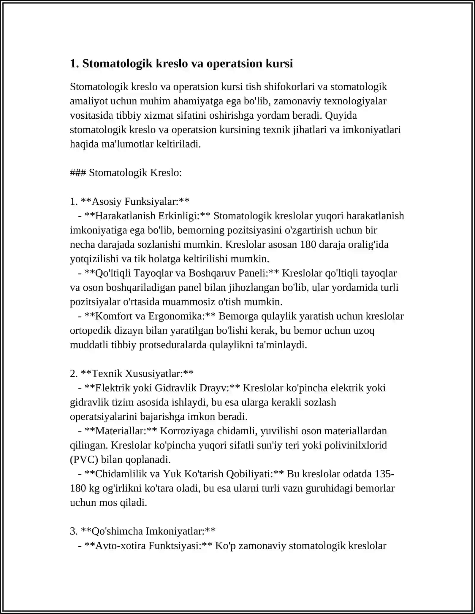 STOMATOLOGIK QURILMALAR TURLARI 3