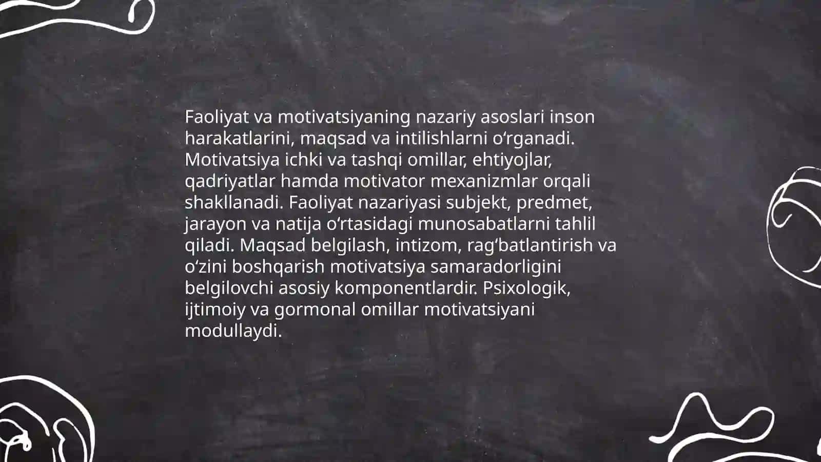 Faoliyat va motivatsiya 3