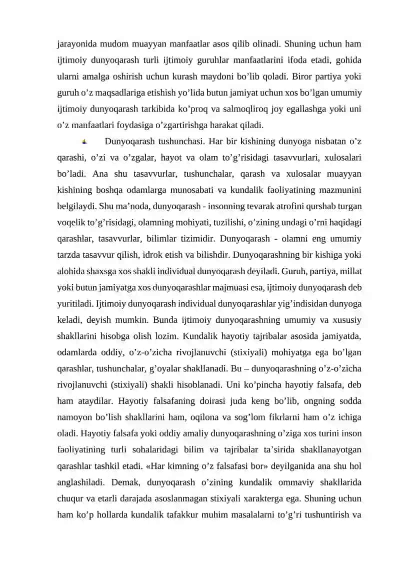 Falsafiy dunyoqarash va anglash usuli 3