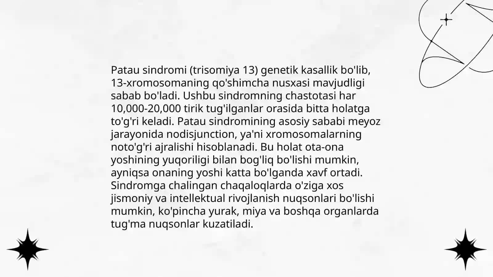 Patau sindromi 3