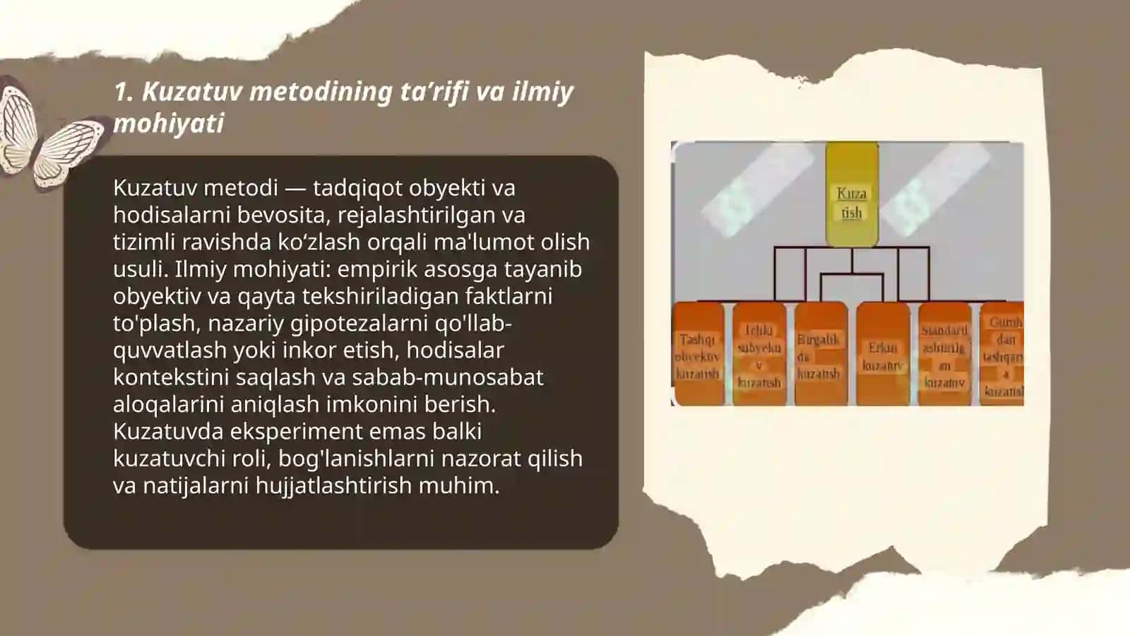 Kuzatuv metodlari bn ularning mohiyati 3