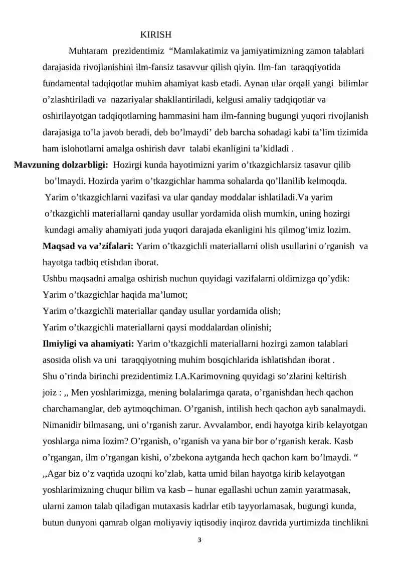 Yarim o’tkazgich parametrlarini o’lchash usullari 3