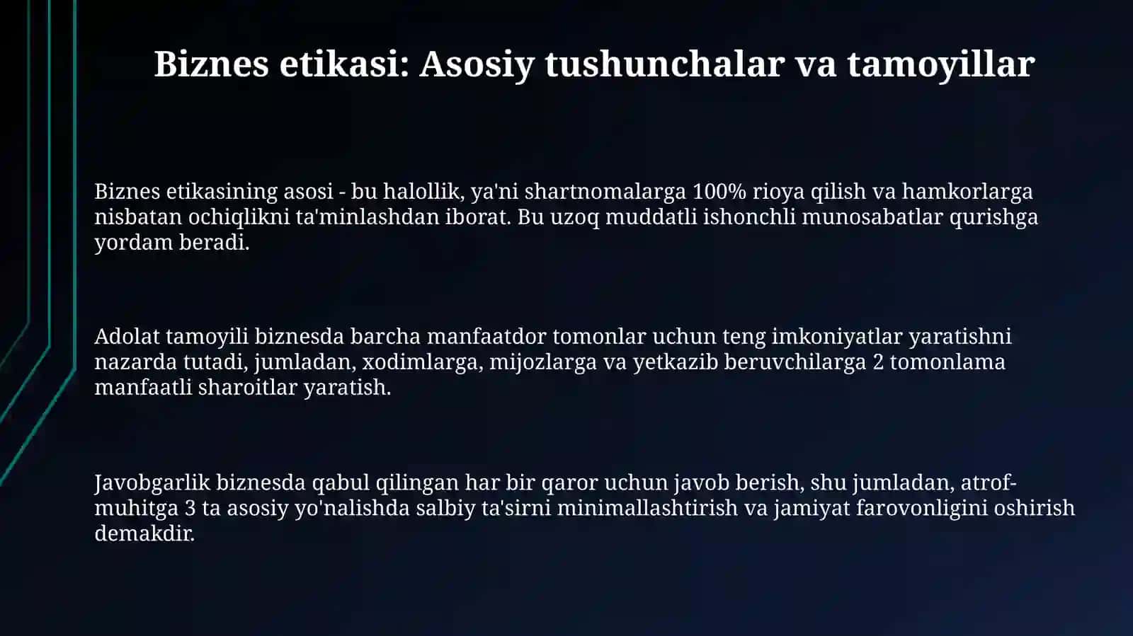 Ishbilarmonlik etikasi 3