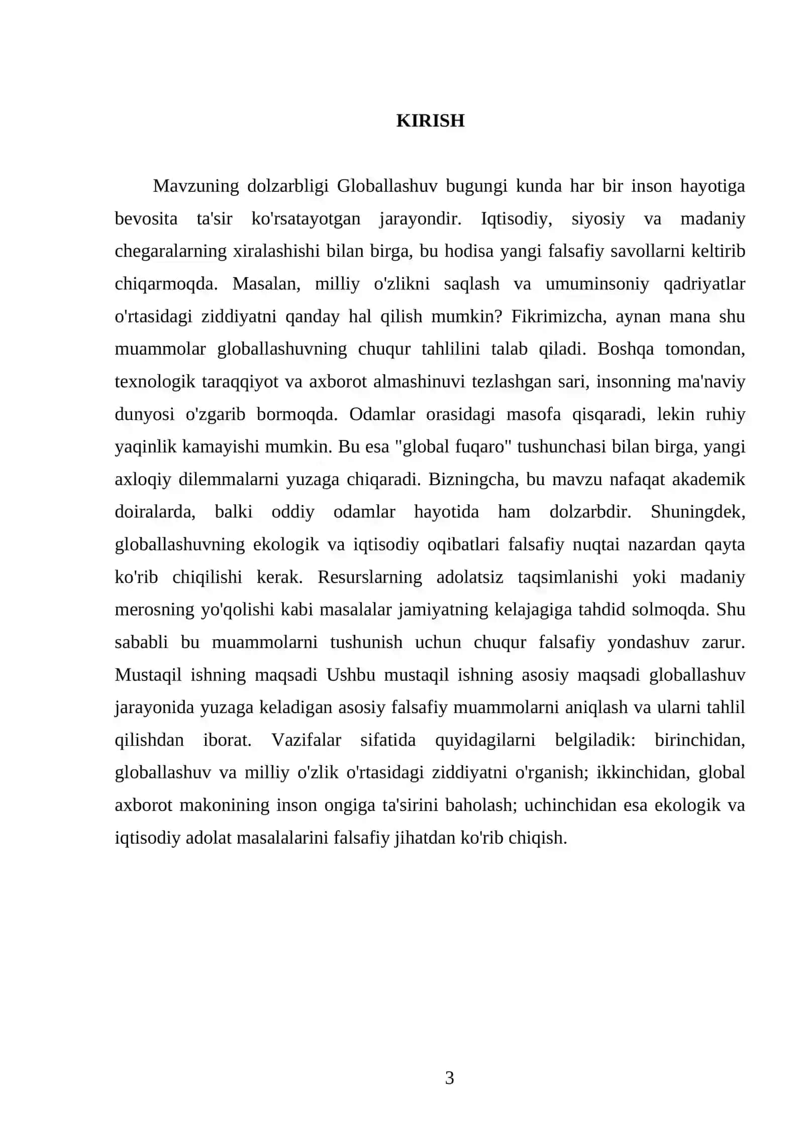 Globallashuvning falsafiy muammolari 3
