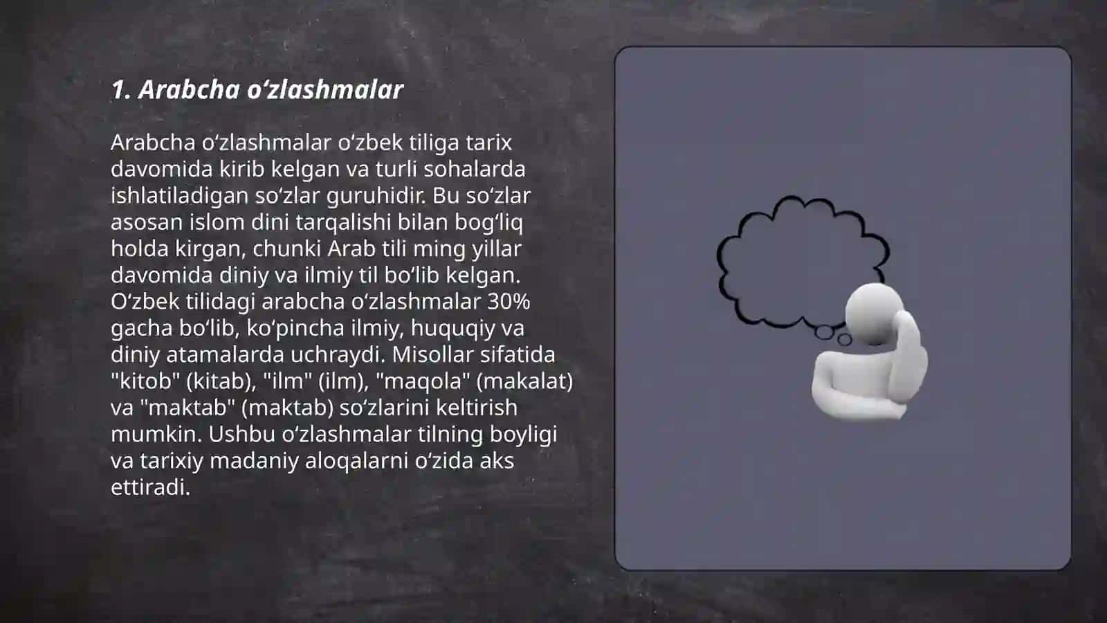 Oʻzbek tili leksikasi da oʻzlashgan qatlam 3