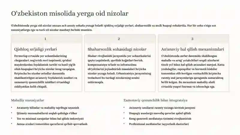 Yerga oid nizolar va ularni hal qilish usullari 3