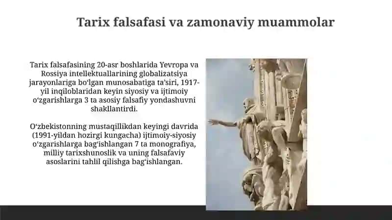Tarix falsafasi, sivilizatsiya va madaniyat 3