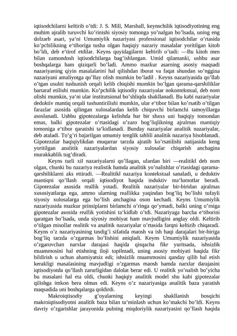 KEYNS VA KEYNSCHILIK TA’LIMOTI 3