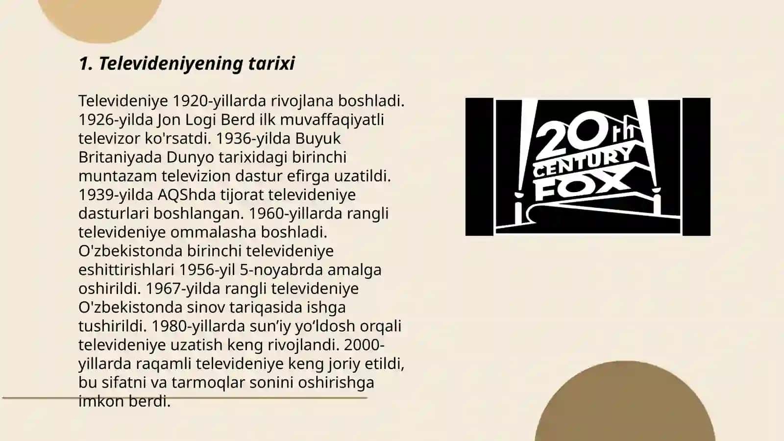 Televedeniya-koʻngilochar sanoat sifatida 3