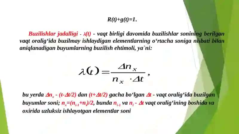 O‘lchаsh qurilmаlari elеmеntlаrining ishоnchliligi 3