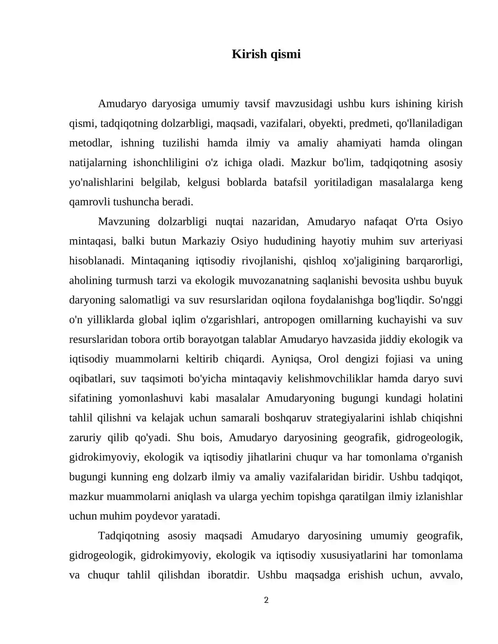 Amudaryo daryosiga umumiy tavsif 3