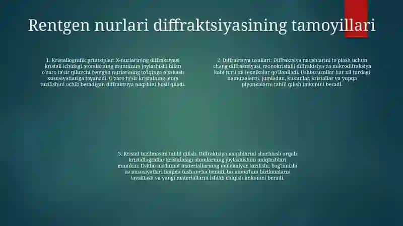 Yuqori Xaroratli Rentgen-Strukturali Tahlil 3