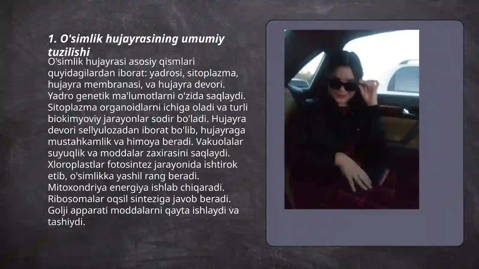 O'simlik hujayrasining tuzilishi 3
