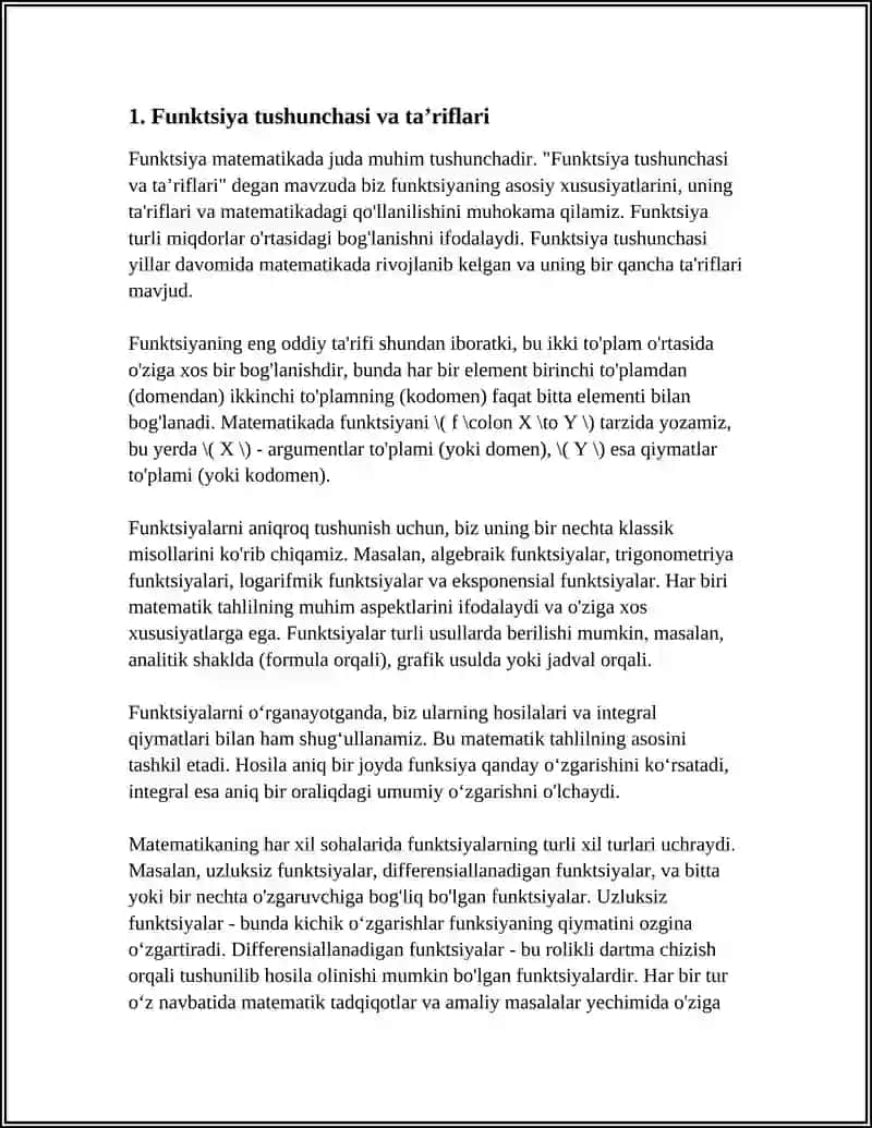 FUNKSIYA TUSHUNCHASI. FUNKSIYA LIMITI 3