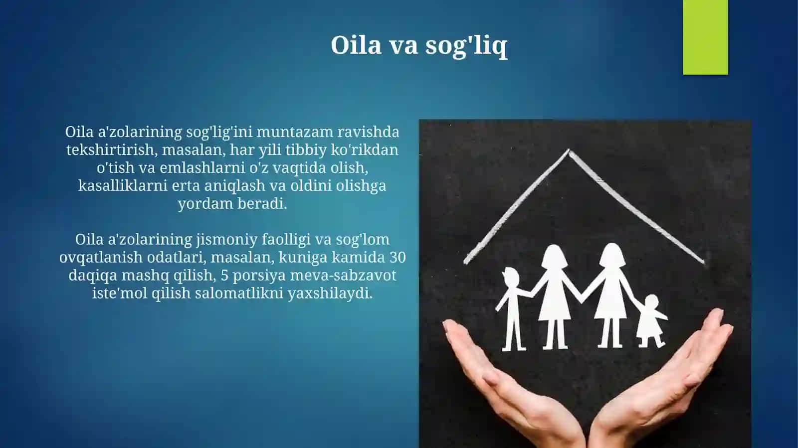 Totuv oila- Jamiyat tayanchi 3