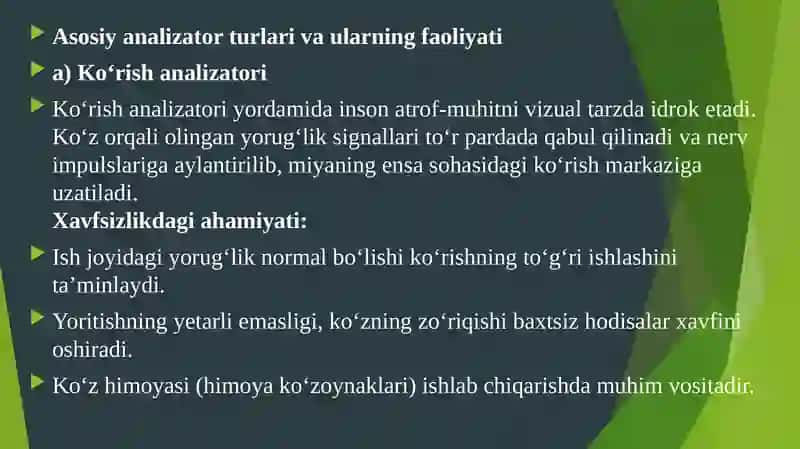 Inson hayot faoliyati xavfsizligini ta’minlash 3