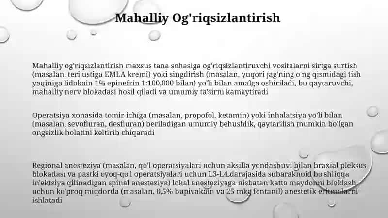 Anesteziya usullari 3