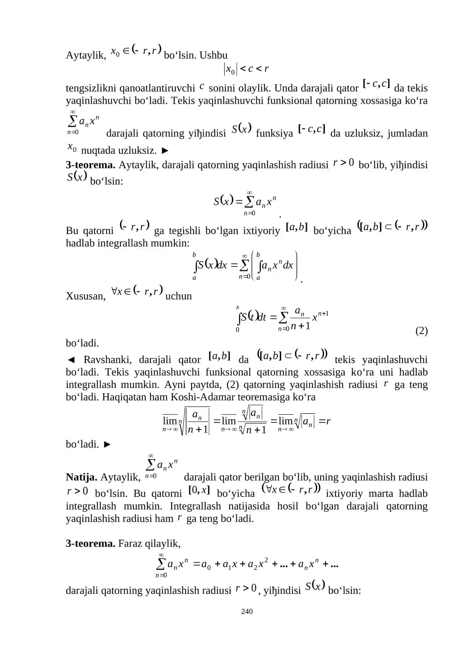 Matematik Analiz 3