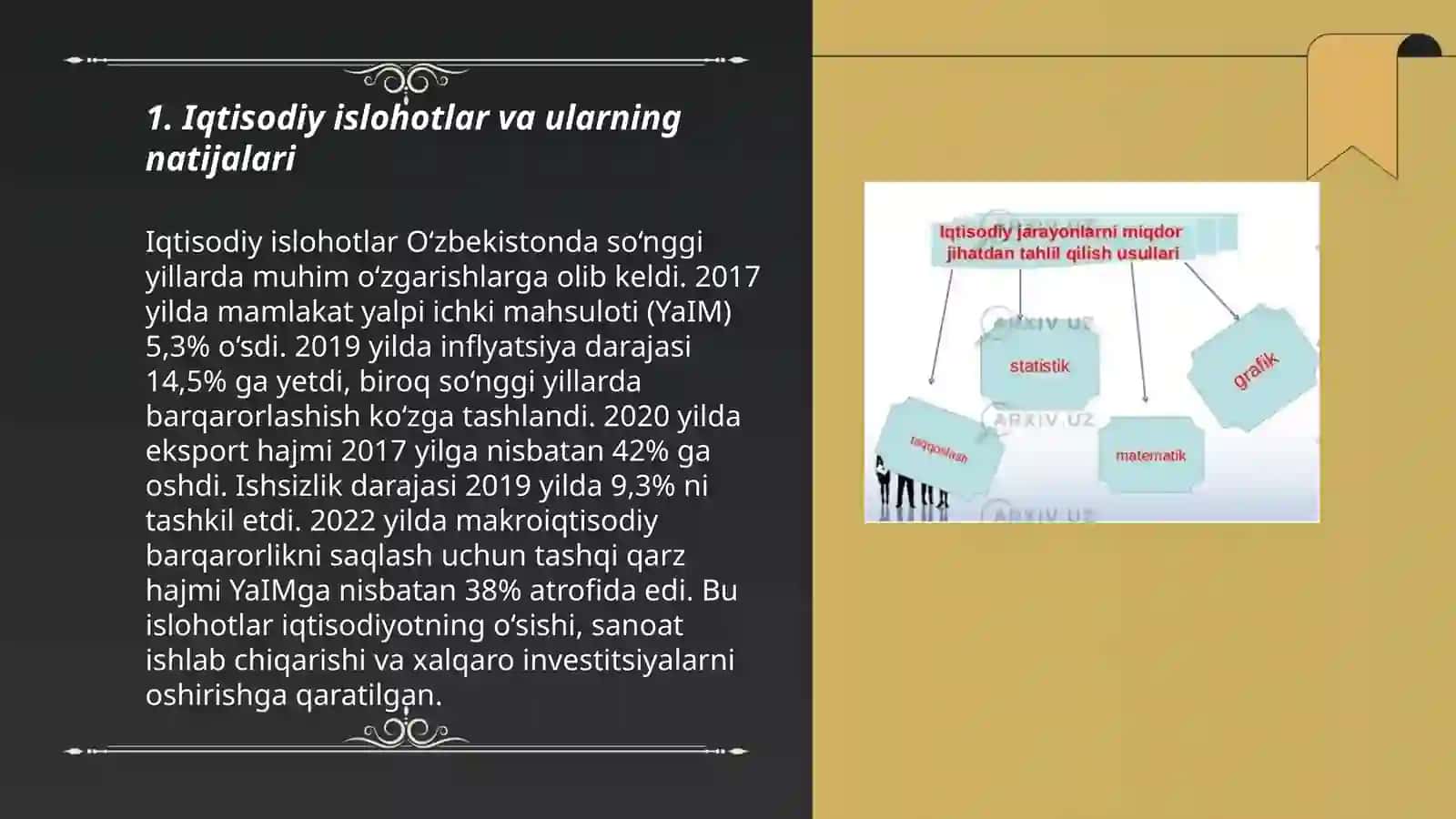 Iqtisodiy islohotlar va ularning natijalari 3