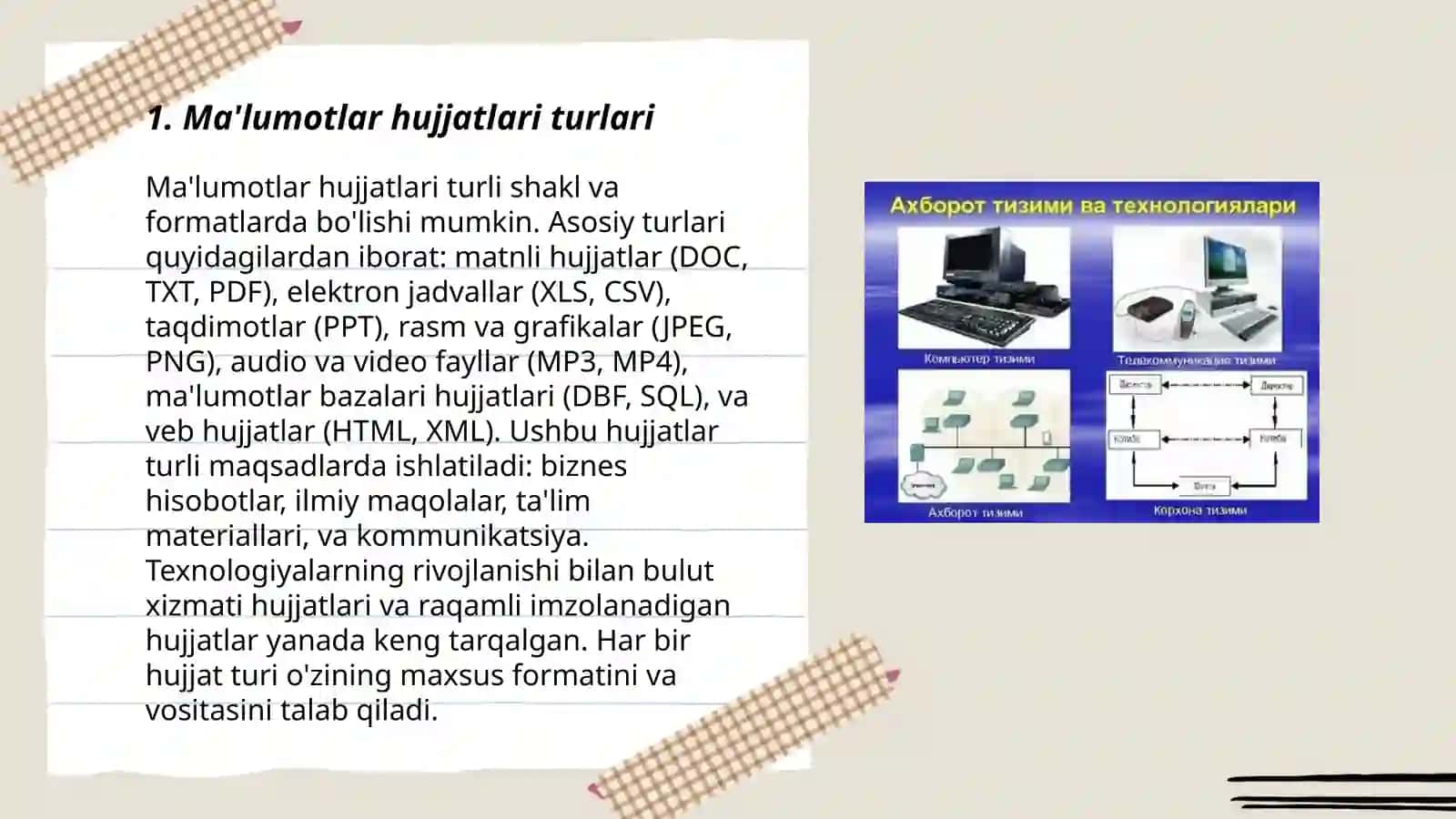 Malumot axborot hujjatlari 3