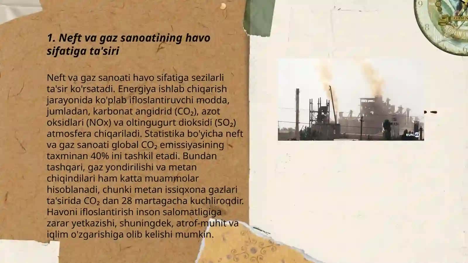 Neft va gaz sanoati korxonalarining atrof muhitga tasiri 3