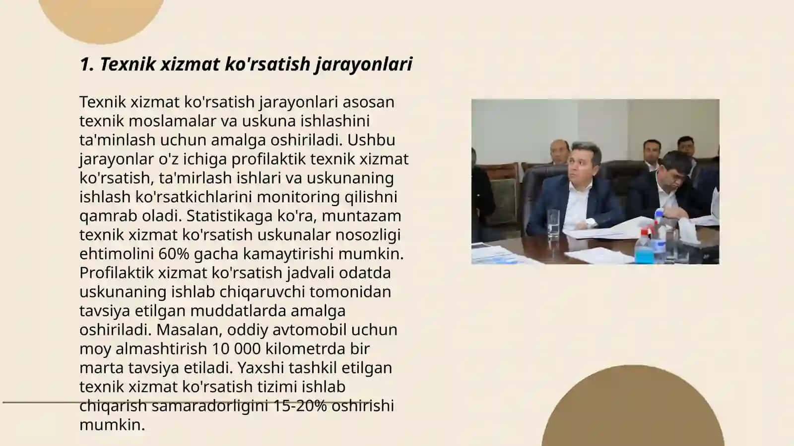 Texnik xizmat ko'rsatish jarayonlari 3
