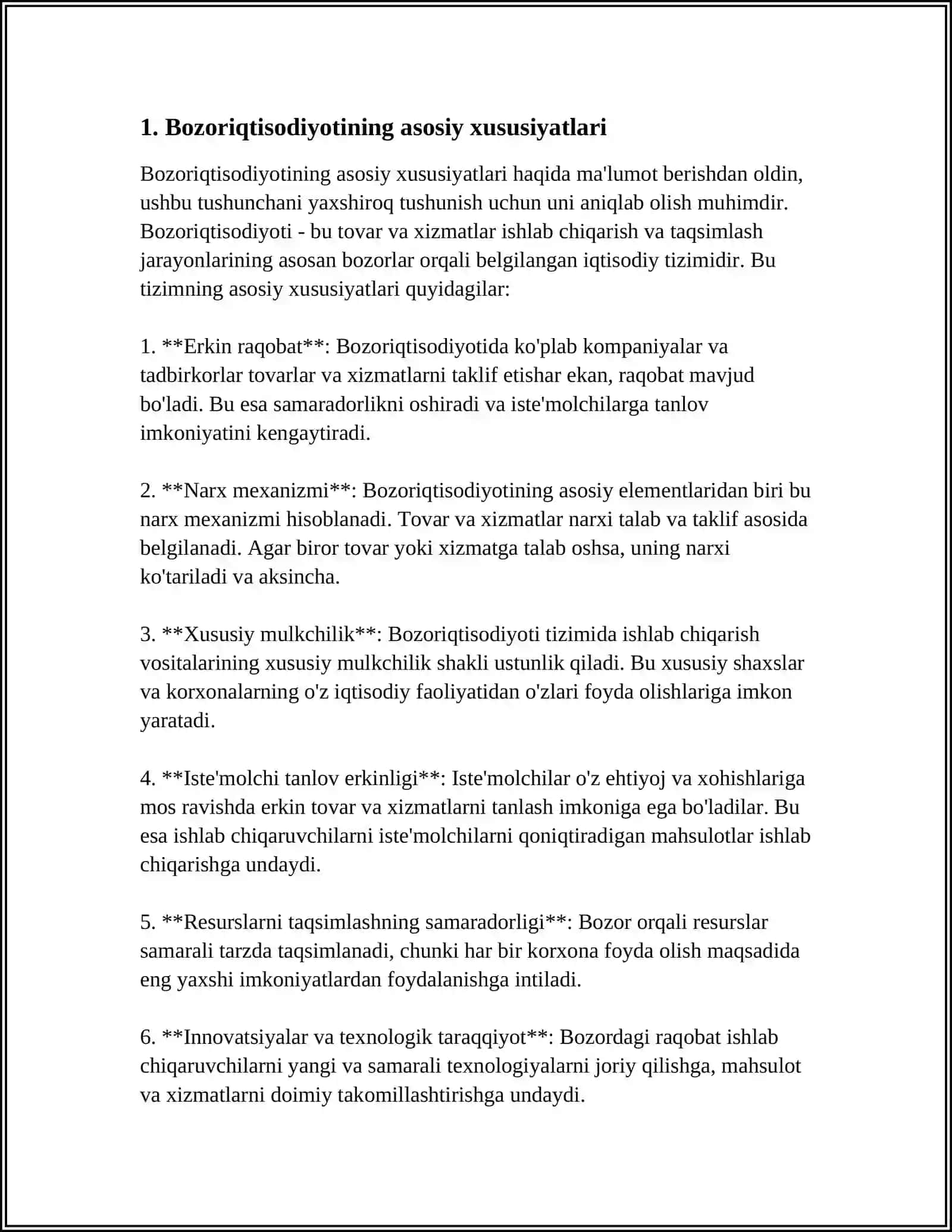 BOZOR IQTISODYOTI MODELARI 3