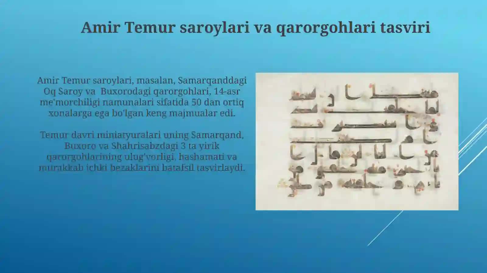 Amir Temur faoliyatiniyaratibbergamasarlar 3