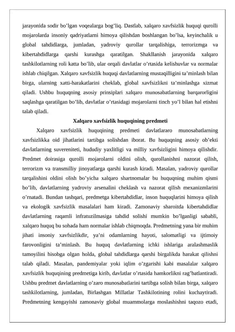 Xalqaro xavfsizlik huquqi 3