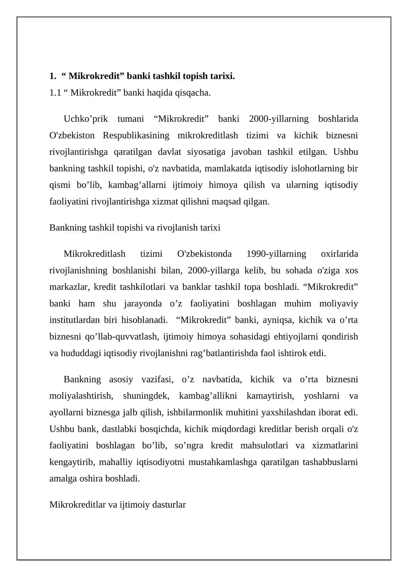 “ Mikrokredit” banki hisobot 3