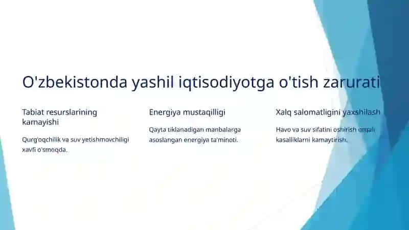 Yashil iqtisodiyot 2030 3