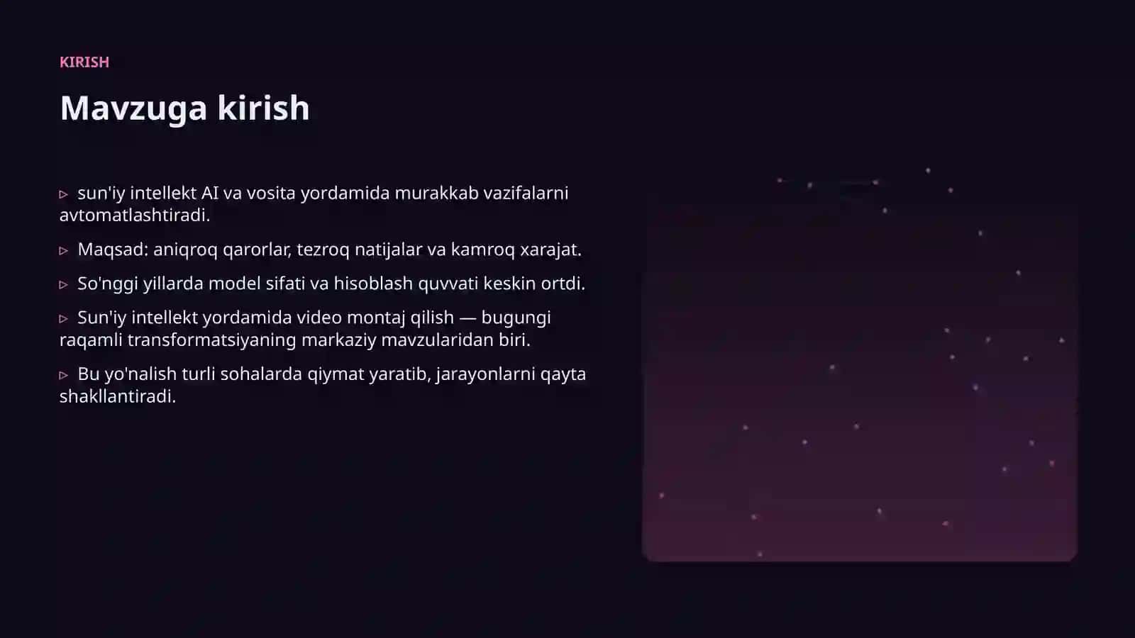 Sun'iy intellekt yordamida video montaj qilish 3