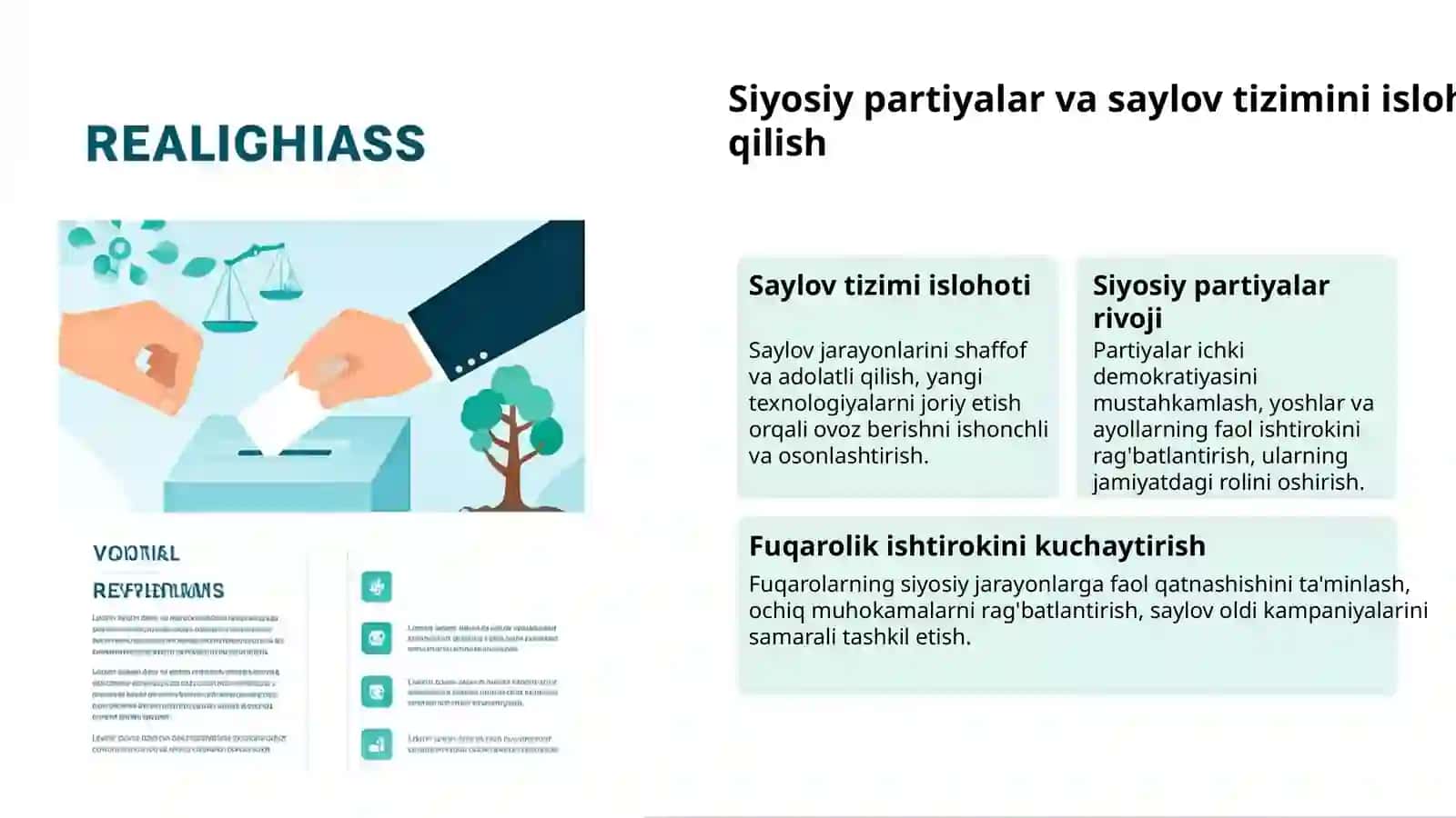 Demokratik jamiyat va siyosiy islohotlar 3