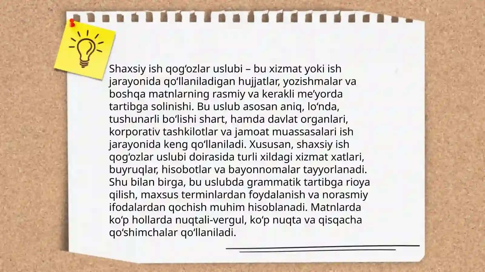 Shaxsiy ish qog'ozlar uslubi 3