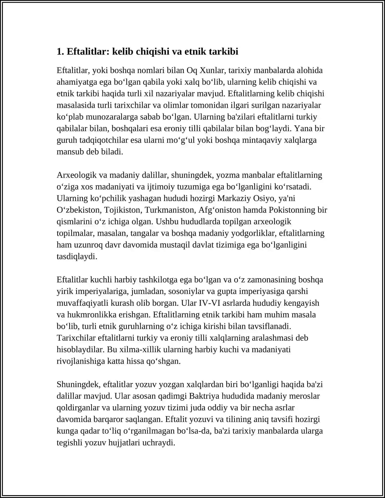 Eftalitlar va Turk xoqonligi siyosiy-tarixiy geographic 3